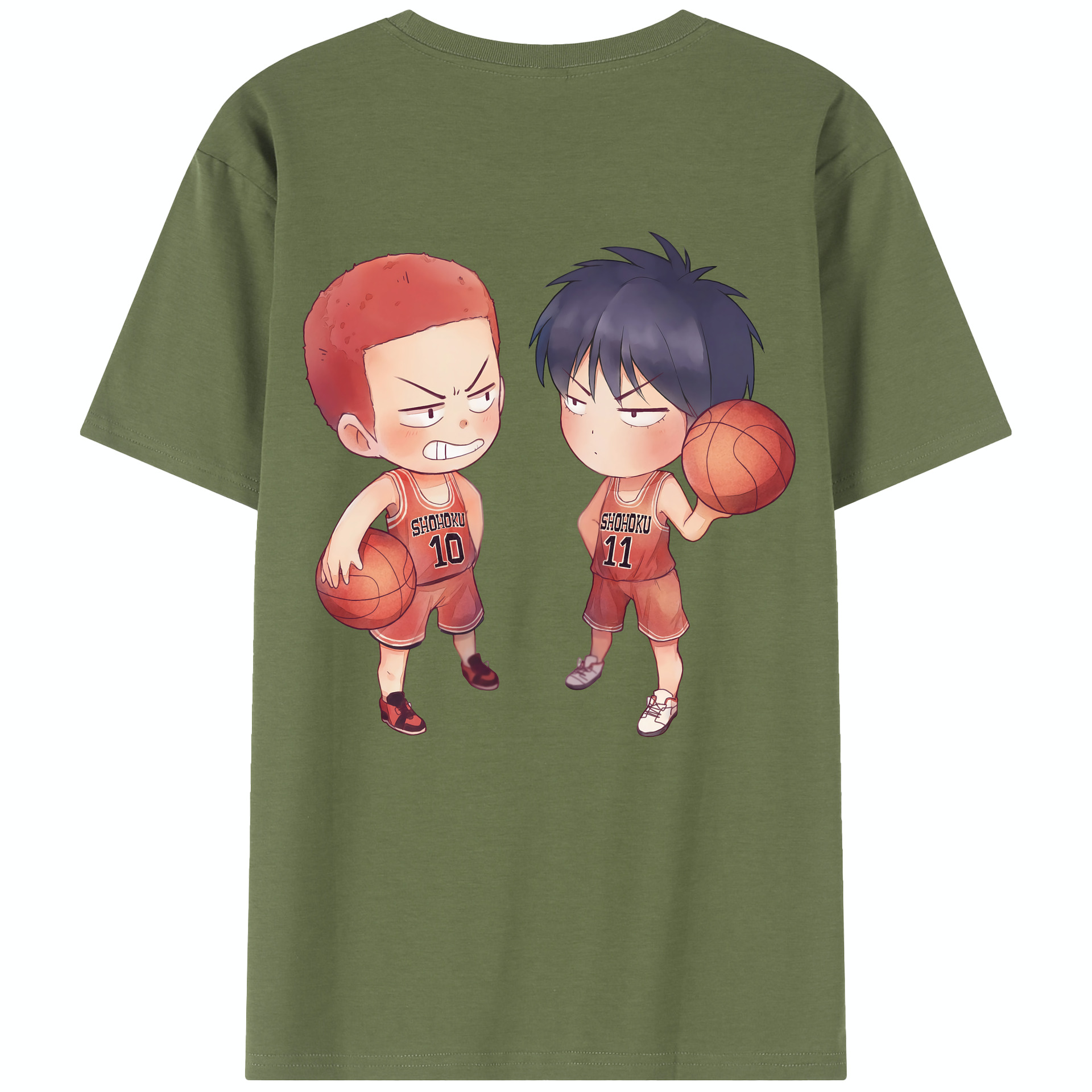 SLAM DUNK／スラムダンク 綿100％半袖Tシャツ（背面プリント）